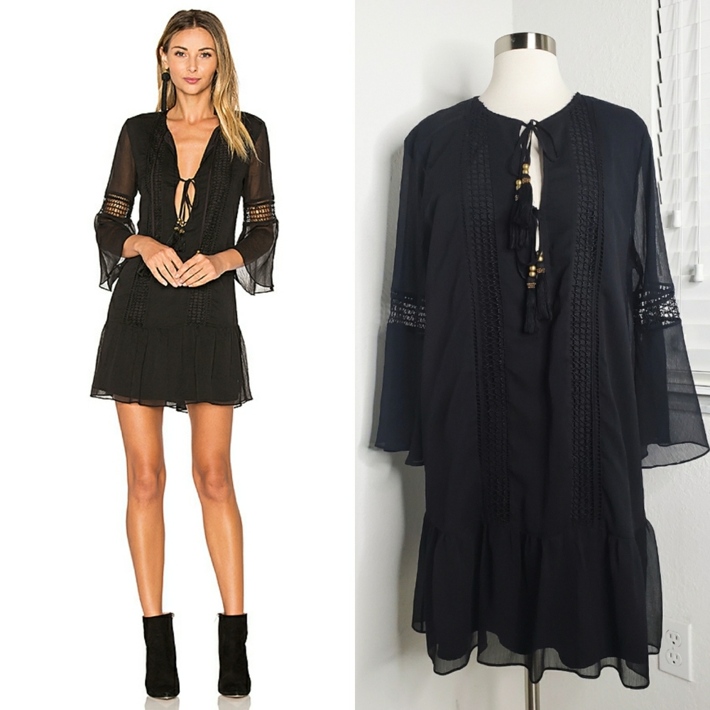 ALE BY ALESSANDRA Micaela Dress in Black XL.